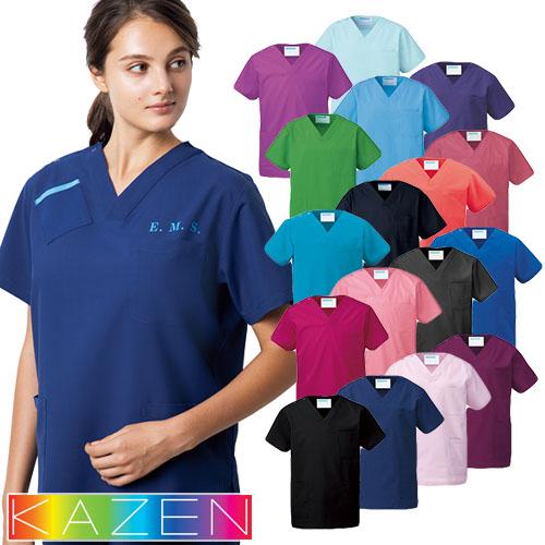 メール便対応】KAZEN カゼン スクラブ 白衣 133 医療 男女兼用 メール便対応】KAZEN カゼン スクラブ 白衣 133 医療 男女兼用