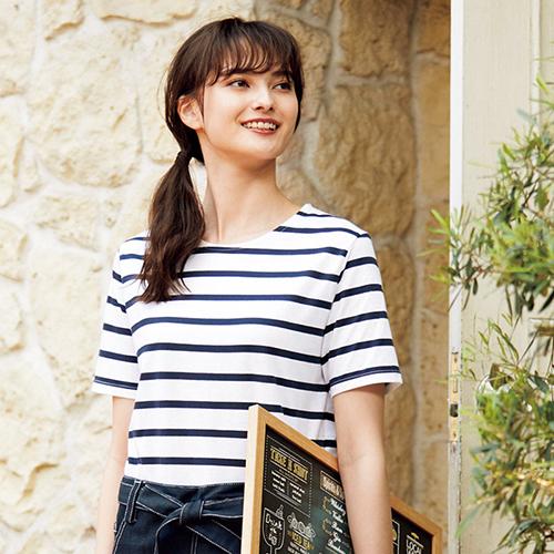 メール便対応】ボーダーTシャツ 制服 ユニフォーム KAZEN カゼン メール便対応】ボーダーTシャツ 制服 ユニフォーム KAZEN カゼン