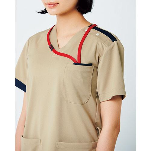 プ-さん　白衣*スクラブ＊ナース服 ☆コットンブレンド カラースクラブ(男女兼用): 白衣・ナース服