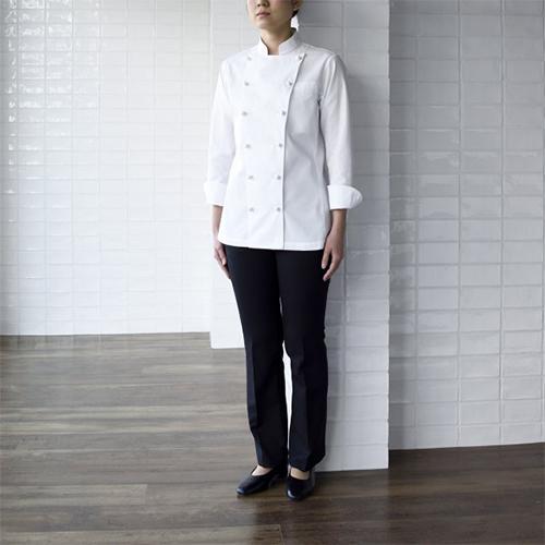 セブンユニフォーム 業務用 厨房服 調理服 超長綿コックコート 長袖