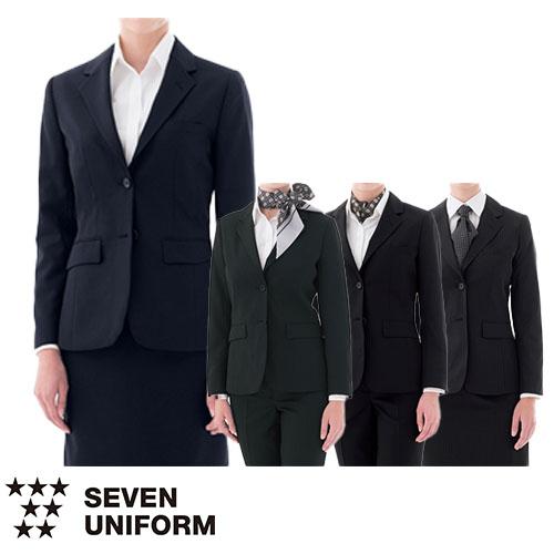 ジャケット 制服 ユニフォーム スーツ セブンユニフォーム ジャケット(2つボタン)[女] DD2748-1、DD2748-7、DD2748-8、DD2748-9 飲食店 フォーマル レディース ホテル レストラン ブライダル おしゃれ かっこいい セブンユニフォーム 業務用 フォーマル 2つボタン ジャケット DD2748