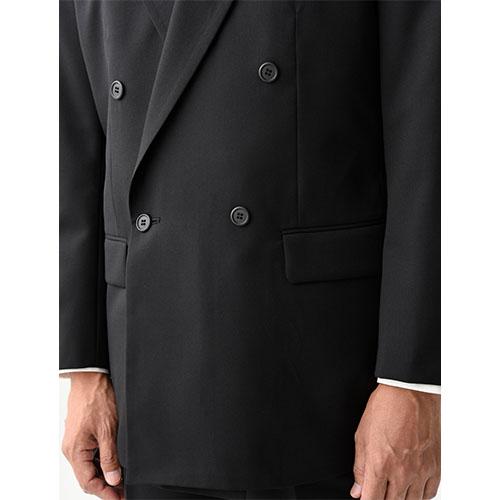 ジャケット 制服 ユニフォーム スーツ セブンユニフォーム ジャケット(ダブル)[男] DD2751-9 飲食店 フォーマル メンズ ホテル レストラン ブライダル おしゃれ かっこいい セブンユニフォーム 業務用 フォーマル ダブルブレスト ジャケット