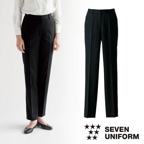 パンツ スラックス ズボン 制服 ユニフォーム セブンユニフォーム テーパードパンツ 股下フリー[女] DL2978-9 飲食店 レディース レストラン カフェ おしゃれ かっこいい セブンユニフォーム 業務用 フォーマル テーパードパンツ 股下フリー