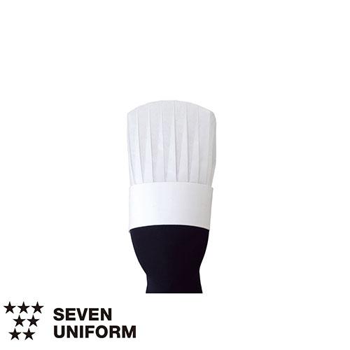 爆買 セブンユニフォーム 業務用 シェフ用 帽子 コック帽 25cm 10枚入