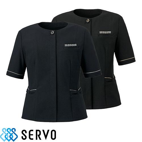シャツ ブラウス 事務服 医療事務 制服 ユニフォーム サーヴォ Servo 半袖オーバーブラウス GOBL-2506 おしゃれ かわいい 病院 の商品画像