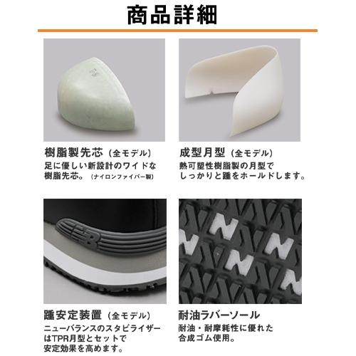 安全靴 ハイカット ニューバランス New Balance ポーツマス PO-113、PO