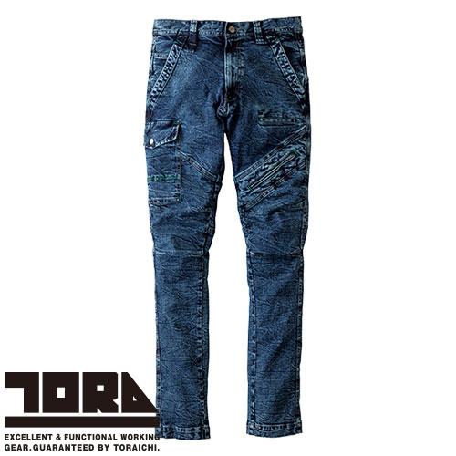 寅一デニム  Lサイズ 新品❗️定価6600円 作業服 デニム 寅壱 TORA デニムカーゴパンツ 8920-219 作業着 通年