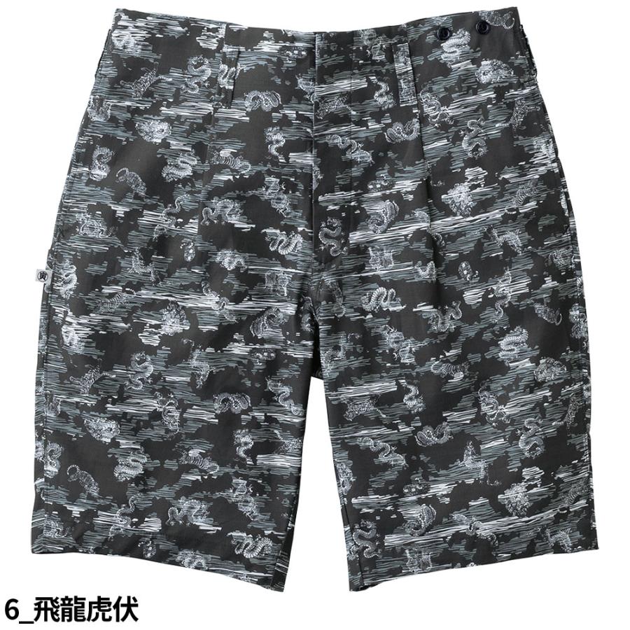 鳶服 祭 和柄 半股引 半だこ 寅壱 TORA ハーフパンツ（裏付） 2250-704