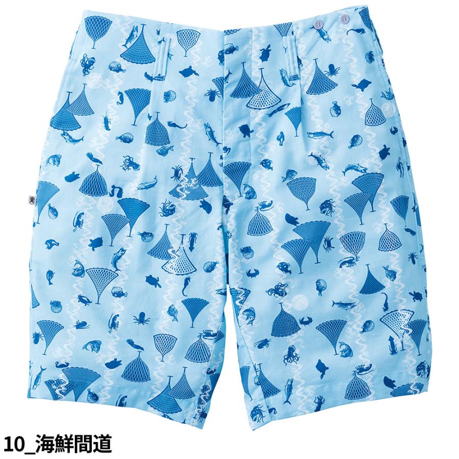 鳶服 祭 和柄 半股引 半だこ 寅壱 TORA ハーフパンツ（裏付） 2250-704