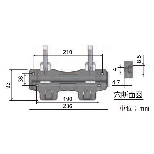 ヘルメット収納ハンガー ヘルハンガーII トーヨーセーフティ TOYO