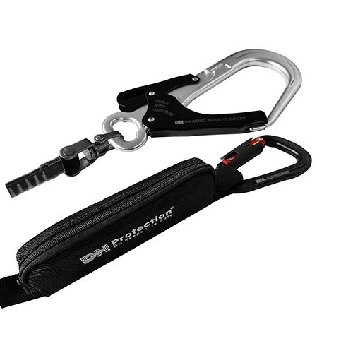 墜落制止用器具 ExAir 軽量 ロック巻取式 ランヤード 130kg対応 ダブル
