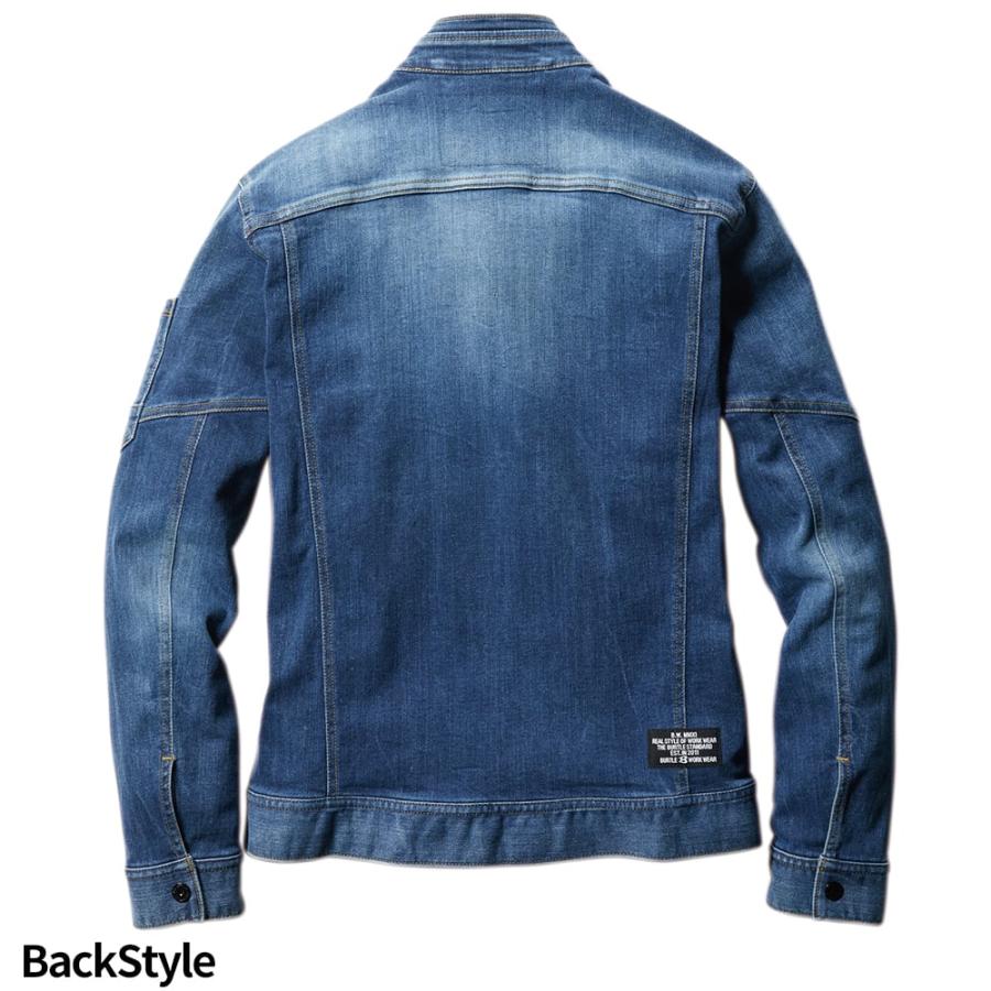 BURTLE（バートル） 作業服 デニム 上下セット 作業着 ストレッチ 5011