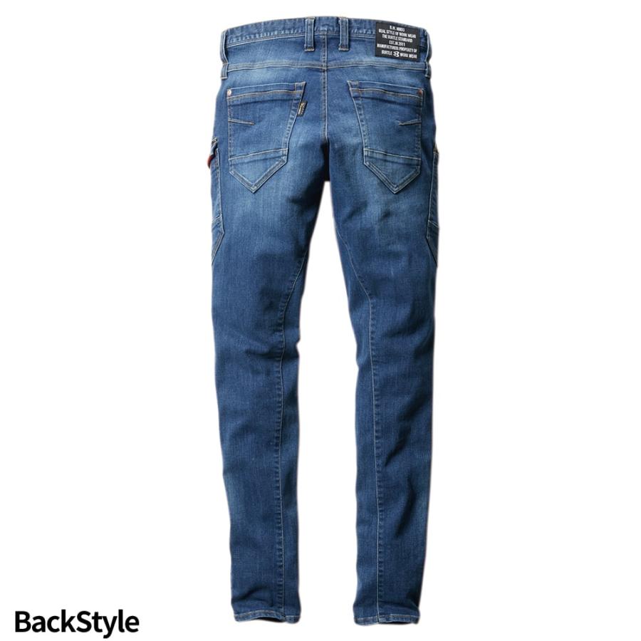 BURTLE（バートル） 作業服 デニム 上下セット 作業着 ストレッチ 5011