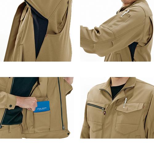 作業服 上下セット ストレッチ バートル BURTLE メンズ 作業着 ズボン