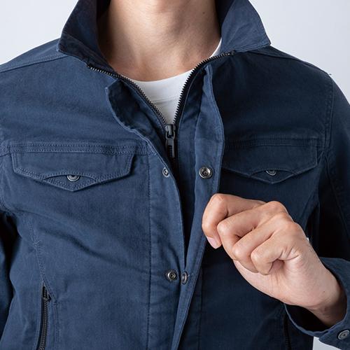 イーブンリバー作業服ヘリンボーン上下セット イーブンリバー EVENRIVER ERX607 ERX602 長袖ブルゾン カーゴ