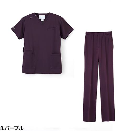スクラブ 白衣 上下セット パンツ ナガイレーベン メンズ 男性用 医療