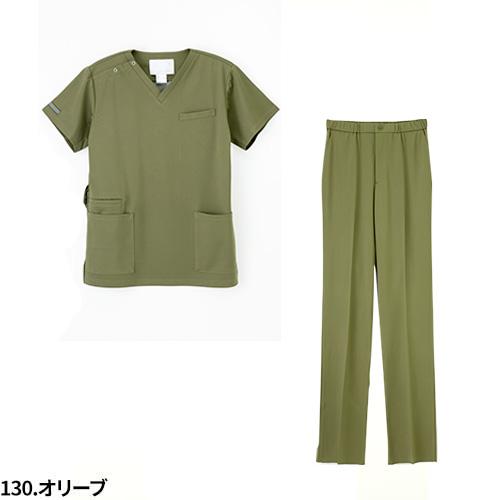 スクラブ 白衣 上下セット パンツ ナガイレーベン メンズ 男性用 医療