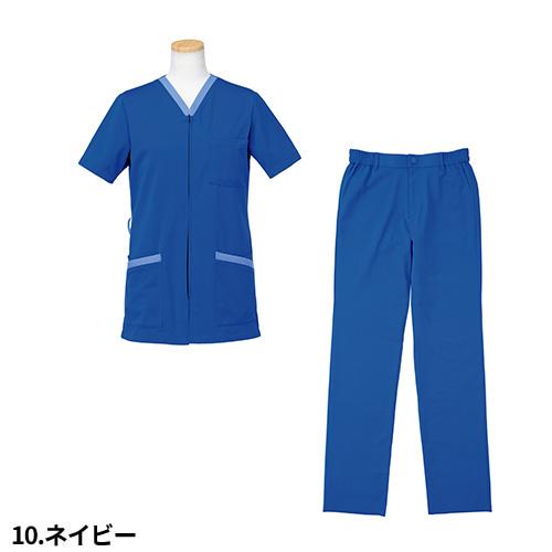 スクラブ 上下セット 白衣 パンツ リゼルヴァ メンズ 医療 R8797