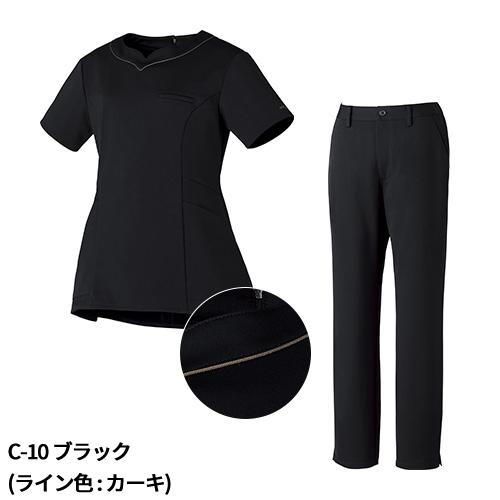 ミッシェルクラン チュニック 白衣 上下セット パンツ レディース 医療