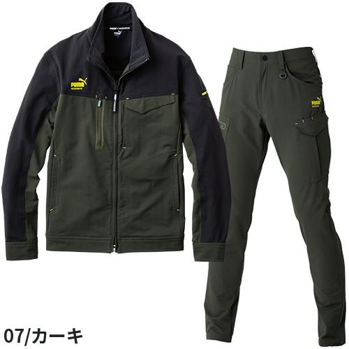 作業ウェア PUMA 作業着 上下セット 秋冬 ストレッチ ジャケット 作業ウェア PUMA 作業着 上下セット 秋冬 ストレッチ ジャケット