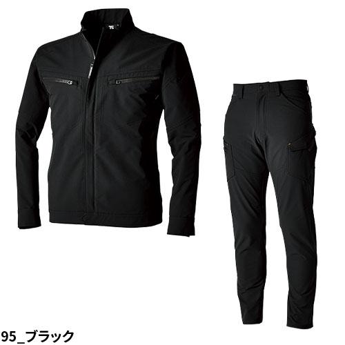 作業服 上下セット 秋冬 ストレッチ 作業着 TS Design 藤和 5616 5614 