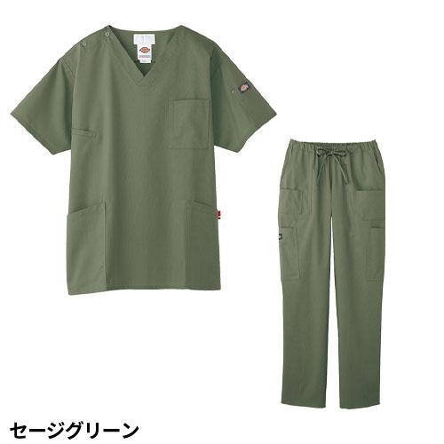 白衣 上下セット(7033SC+5017SC) スクラブ パンツ ディッキーズ