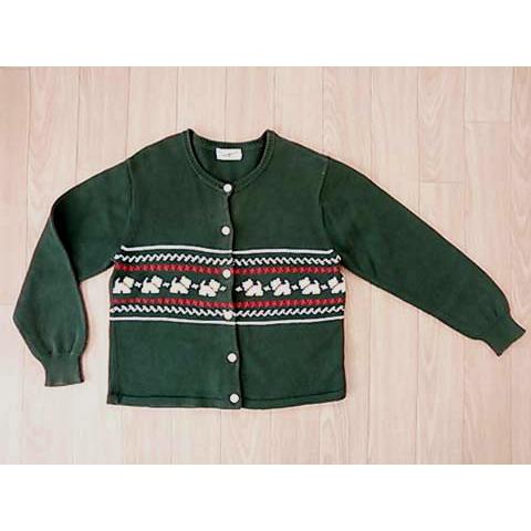 ファミリア 銀座サエグサ 子供服 カーディガン カーデガン カーデ 7歳  