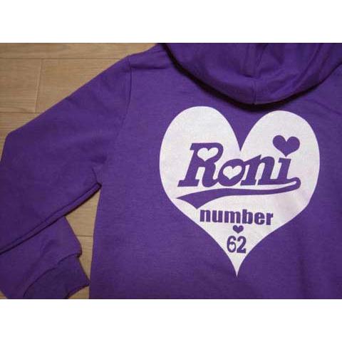 RONIの冬服 RONI（ロニィ） ロニ ロニー 子供服 長袖 パーカー 紫 秋 冬 S 約