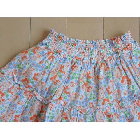 ラルフローレンベッドスカートダブルベッド青小花柄超レアシーツ