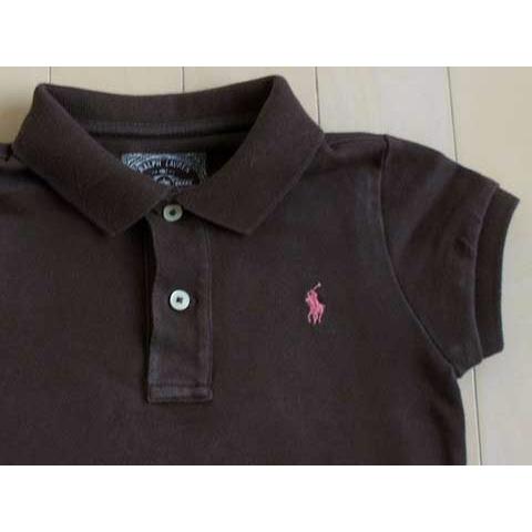 ポロ ラルフローレン キッズ Polo Ralph Lauren ワンピース 5歳 約 110cm こげ茶 半袖 ポロシャツ素材 レース付 3 キッズ 子供服 女の子 ガールズ I5009 子供服マナマナキッズ ベビー服 通販 Yahoo ショッピング