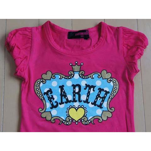EARTHMAGIC（アースマジック） 子供服 女の子 女児 半袖Tシャツ 