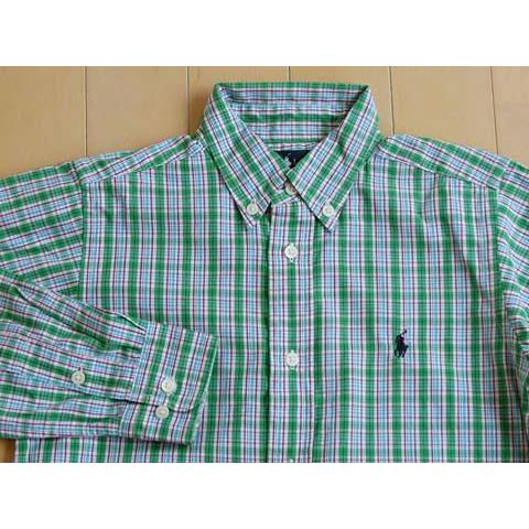 ラルフローレン キッズ ralph lauren 長袖 ボタンダウン シャツ  