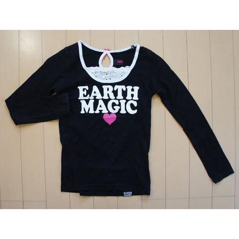 アースマジック earth magic アウトレット 子供服 女の子 130cm 長袖 T