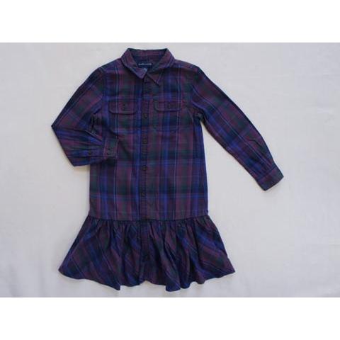 ラルフローレン Lalph Lauren アウトレット 子供服 女の子 5歳 約 110cm 長袖 ワンピース チェック 青 紫 春 秋 3 ガールズ 女児 キッズ リサイクル I 子供服マナマナキッズ ベビー服 通販 Yahoo ショッピング