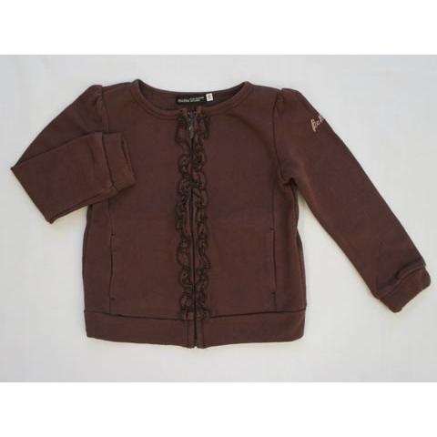 べべ Bebe アウトレット 子供服 女の子 長袖 ジップアップ カットソー カーディガン 茶色 春 秋 冬 110cm 3 トップス I608865 子供服マナマナキッズ ベビー服 通販 Yahoo ショッピング