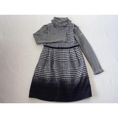 BeBe ベベ bebe 子供服 女の子 140cm 長袖 ニット グレー