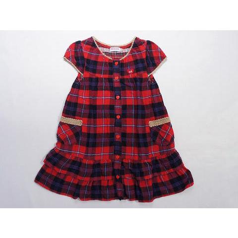 ミキハウス Miki House Mikihouse アウトレット 子供服 女の子 110cm 半袖 ワンピース チェック 赤 春 夏 4 ガールズ キッズ 古着 こども I 子供服マナマナキッズ ベビー服 通販 Yahoo ショッピング