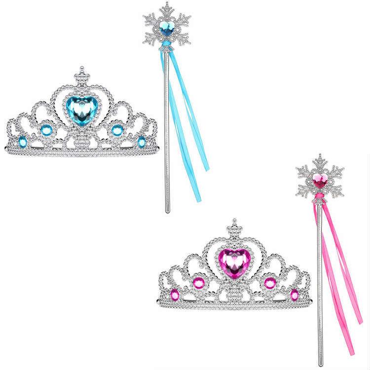 もこ9/2エルサ戴冠式 SET ＆ティアラ ティアラ スティック セット 王冠 キッズ 女の子 アナと雪の女王