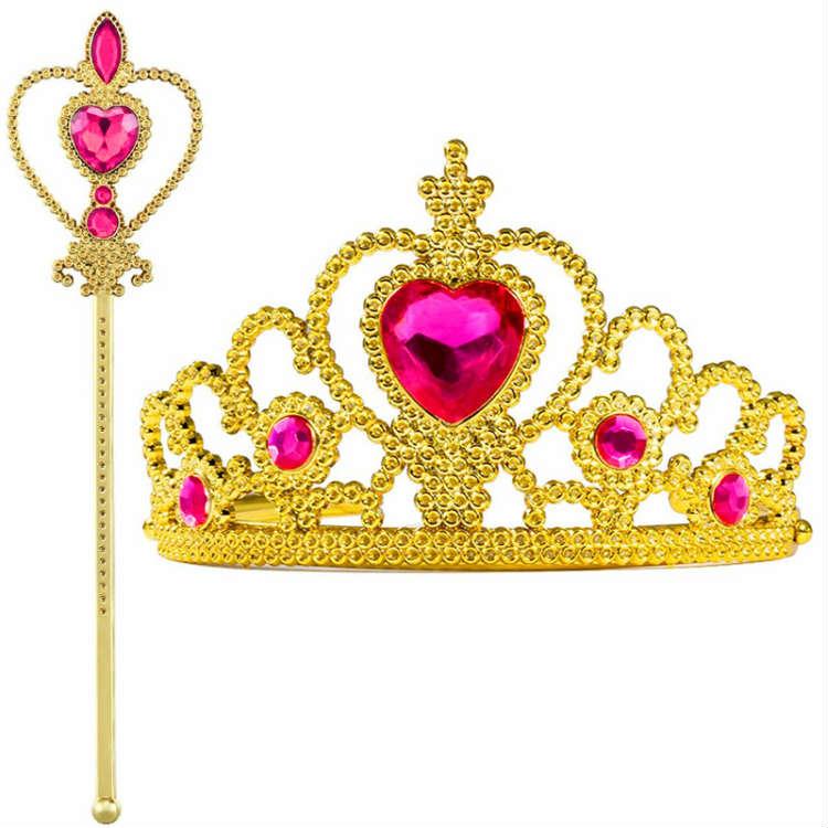 プリンセス イエロー アクセサリー セット ティアラ スティック 手袋 キッズ 女の子  ハロウィン コスプレ 子供 ドレス 用 誕生日プレゼント おもちゃ |  | 01