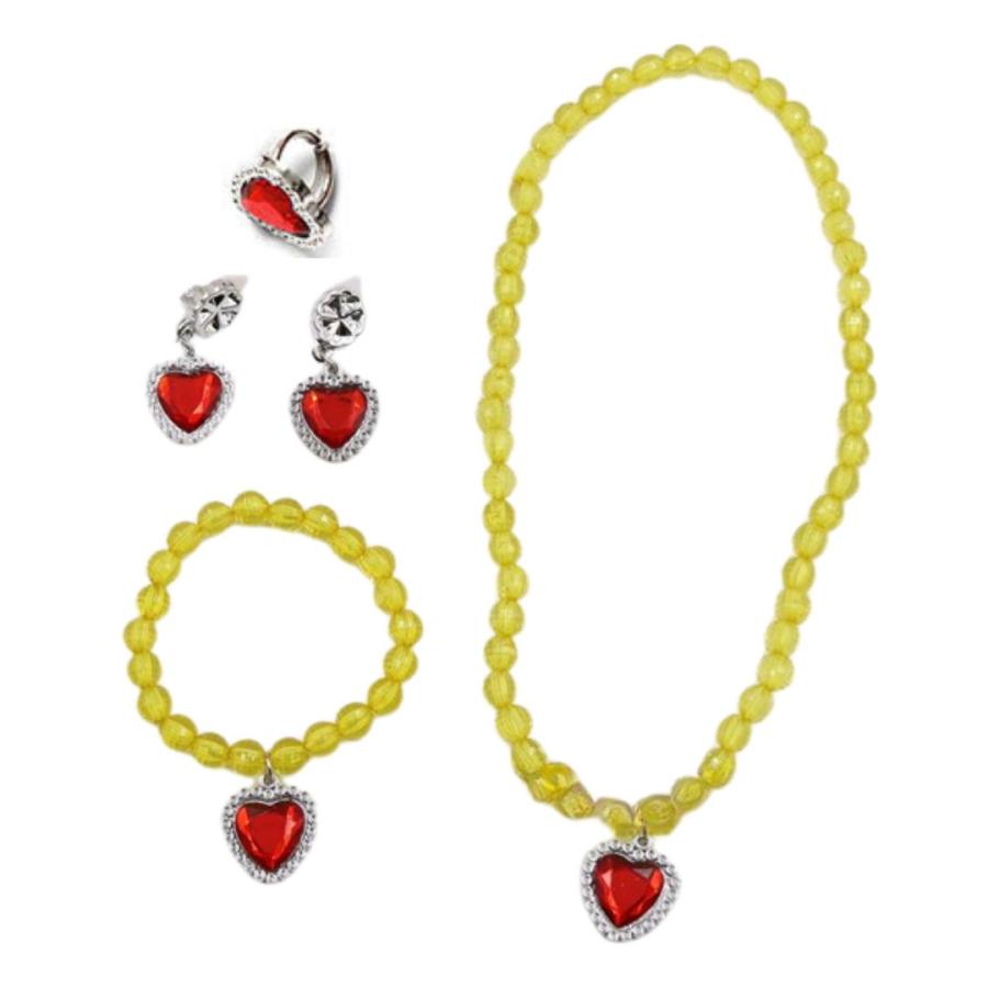 プリンセス イエロー アクセサリー セット ティアラ スティック 手袋 キッズ 女の子  ハロウィン コスプレ 子供 ドレス 用 誕生日プレゼント おもちゃ |  | 03