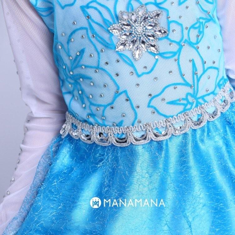 エルサ ドレス 子供 用 アナと雪の女王 キッズ  ハロウィン コスプレ 衣装 コスチューム アナ雪  長袖 女の子 誕生日 プレゼント 100 110 120 130 140 cm |  | 07