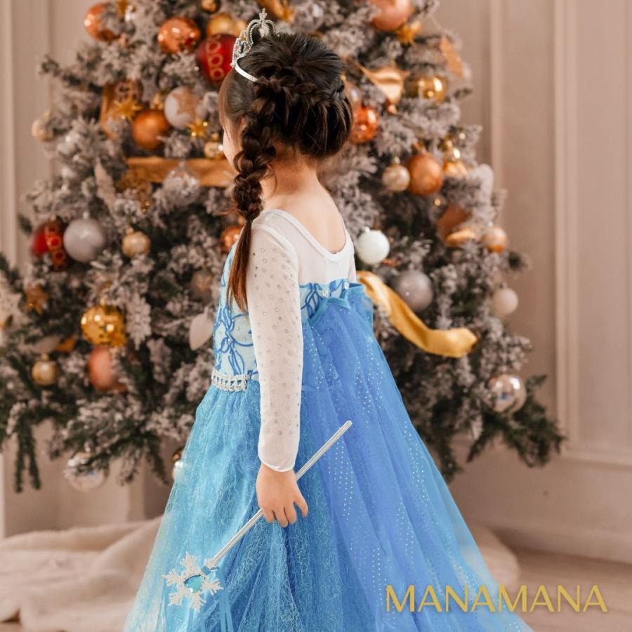 エルサ ドレス キッズ アナと雪の女王 長袖 子供 用 ハロウィン