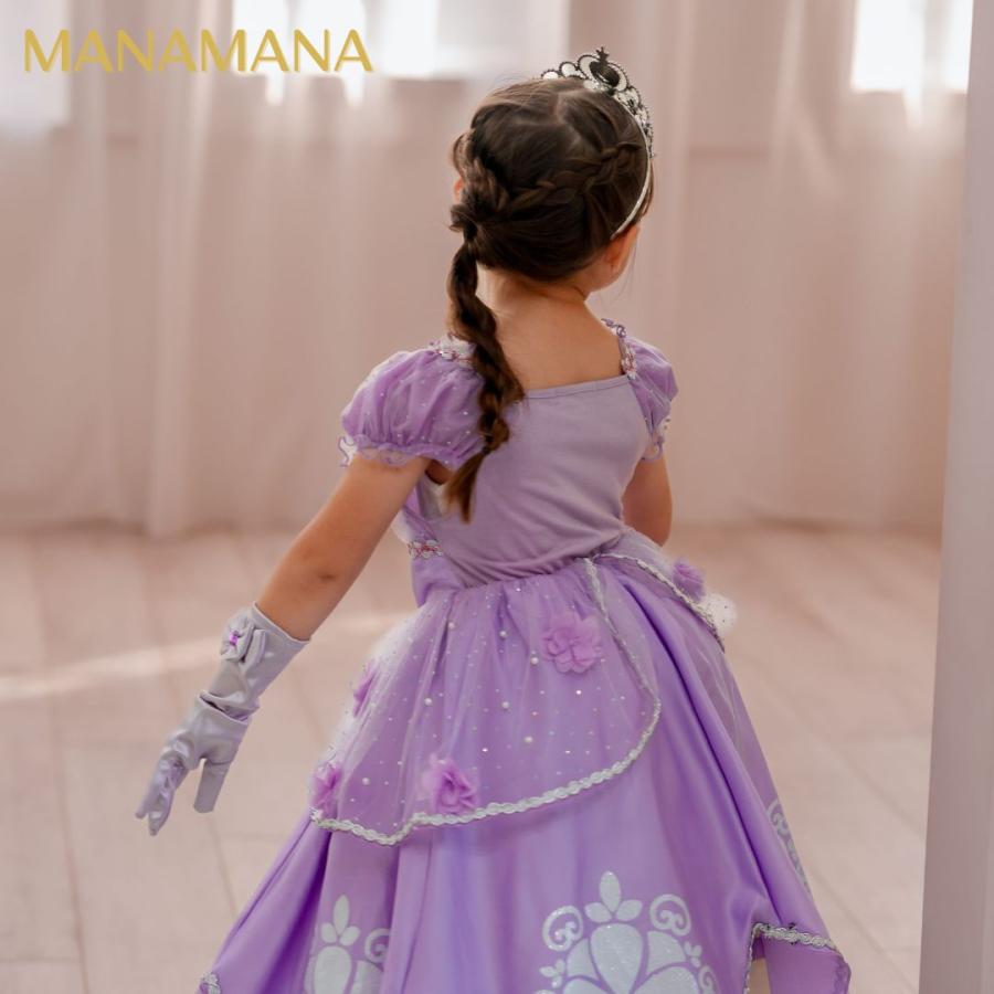 小さなプリンセス ソフィア ドレス 子供 用 キッズ 女の子 ハロウィン