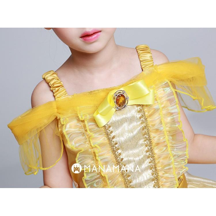 ベル ドレス 子供 用 プリンセス 美女と野獣 ハロウィン コスプレ