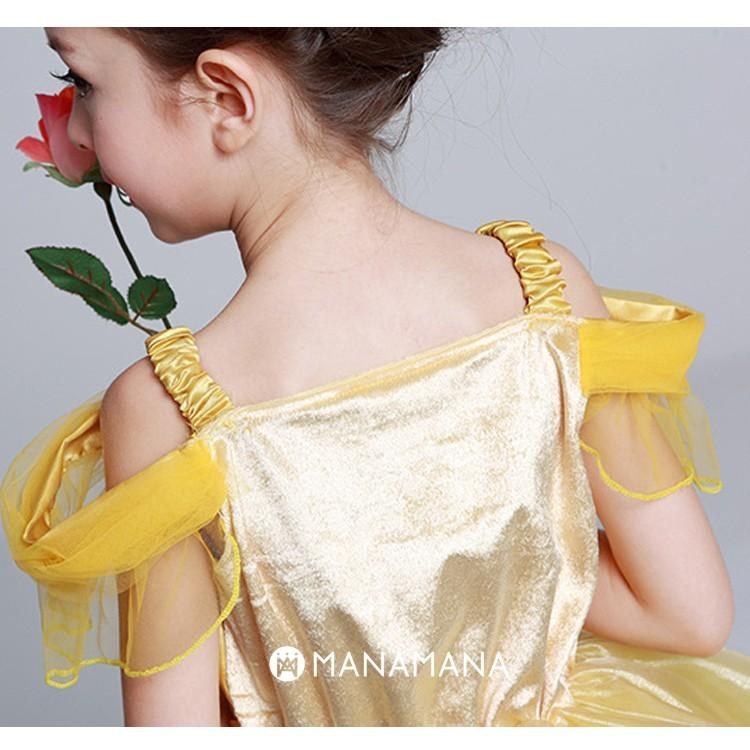 ベル ドレス 子供 用 プリンセス 美女と野獣 ハロウィン コスプレ