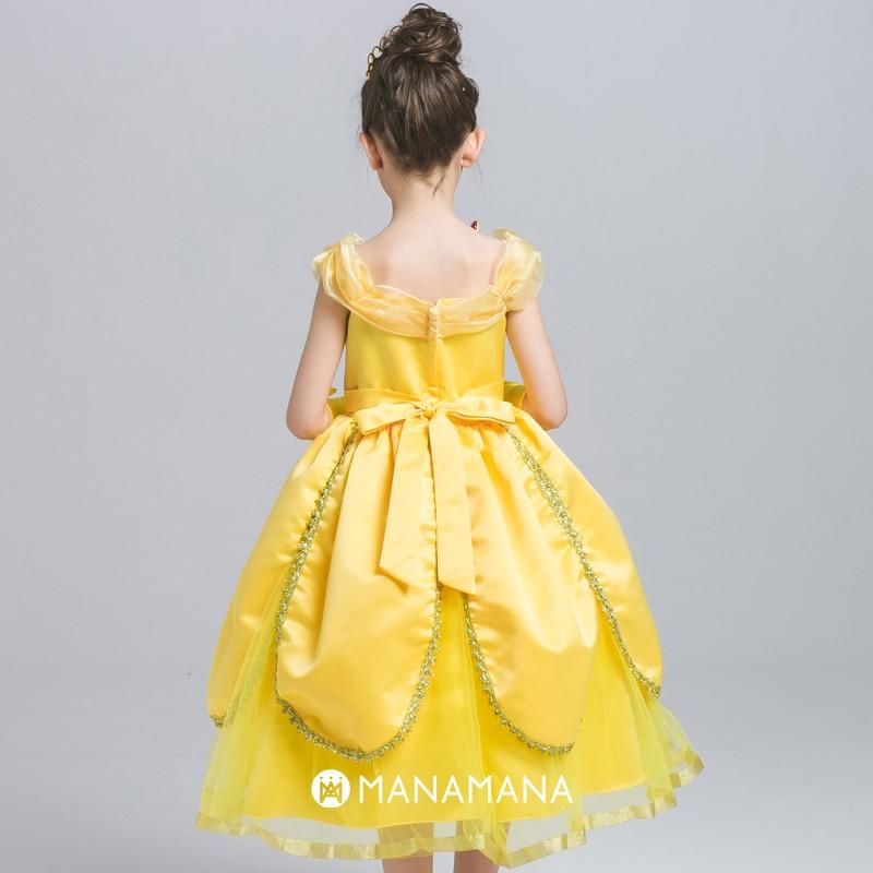 美女と野獣 ベル Belle ドレス 子供 用 キッズ コスプレ なりきり 衣装 仮装 コスチューム プリンセスドレス ティアラ Set 110 1 130 140 Cm Manamana T 子供服マナマナキッズ ベビー服 通販 Yahoo ショッピング