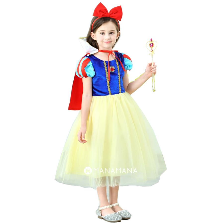 ディズニープリンセス 白雪姫姫ドレス140 白雪姫 ドレス キッズ コスプレ コスチューム プリンセス 誕生日