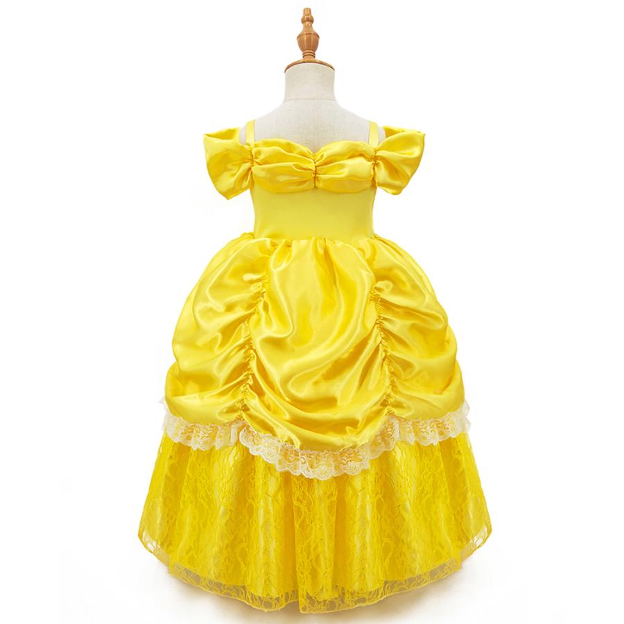 ベル ドレス キッズ プリンセスドレス 子ども コスプレ ハロウィン キッズ 子供 用  衣装 女の子 コスチューム 誕生日 プレゼント 100 110 120 130 140 |  | 15
