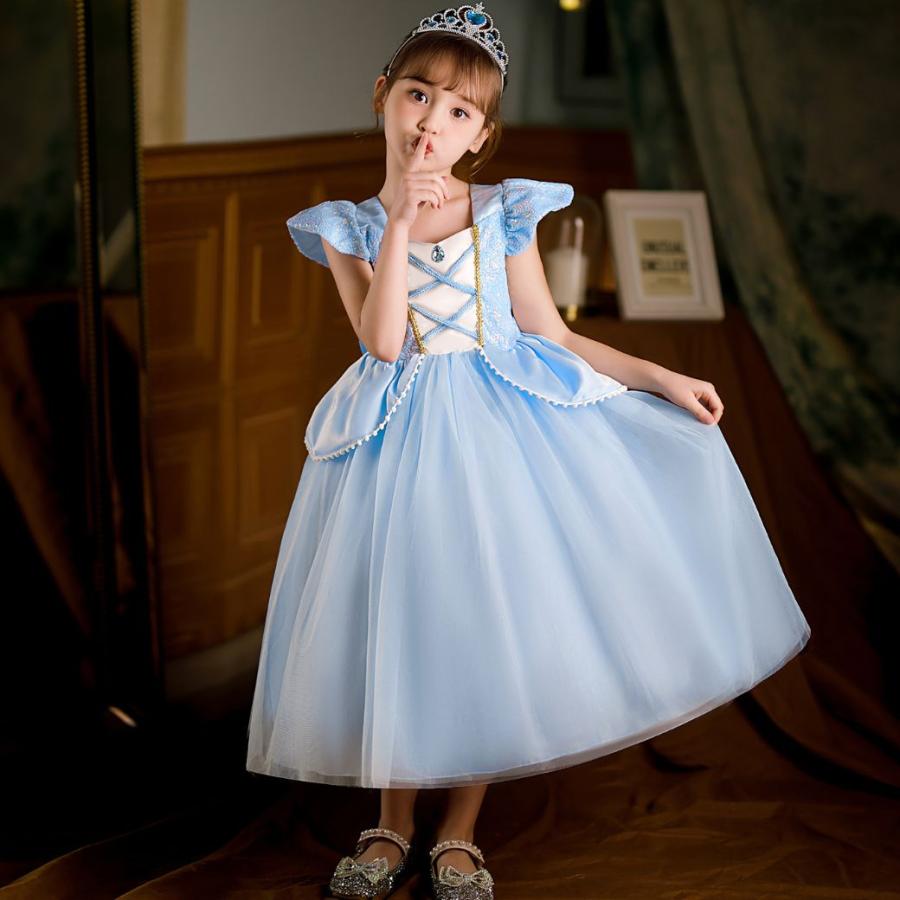 6点セット シンデレラ ドレス キッズ 子供用 プリンセス ハロウィン
