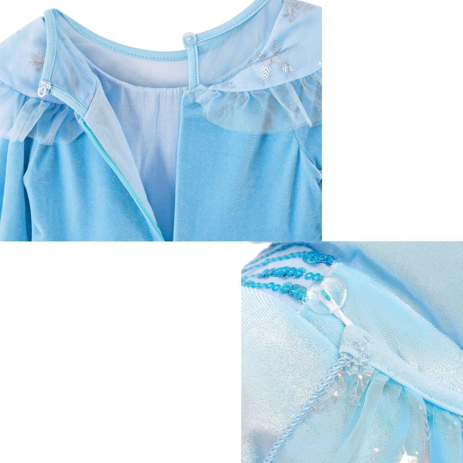 エルサ ドレス キッズ 子供用 長袖 アナと雪の女王 子供 ハロウィン コスプレ 衣装 コスチューム アナ雪  長袖 女の子 誕生日 プレゼント 100 110 120 130 cm |  | 14